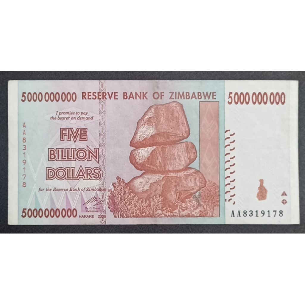 UANG ZIMBABWE 5.000 000 000 DOLLARS