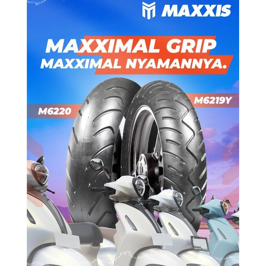 SNI Ban MAXXIS 110/70-12 VICTRA ST, M6219Y, M6220, M922 Tubeless Ban Motor Matic MONKEY, VESPA SPRIN