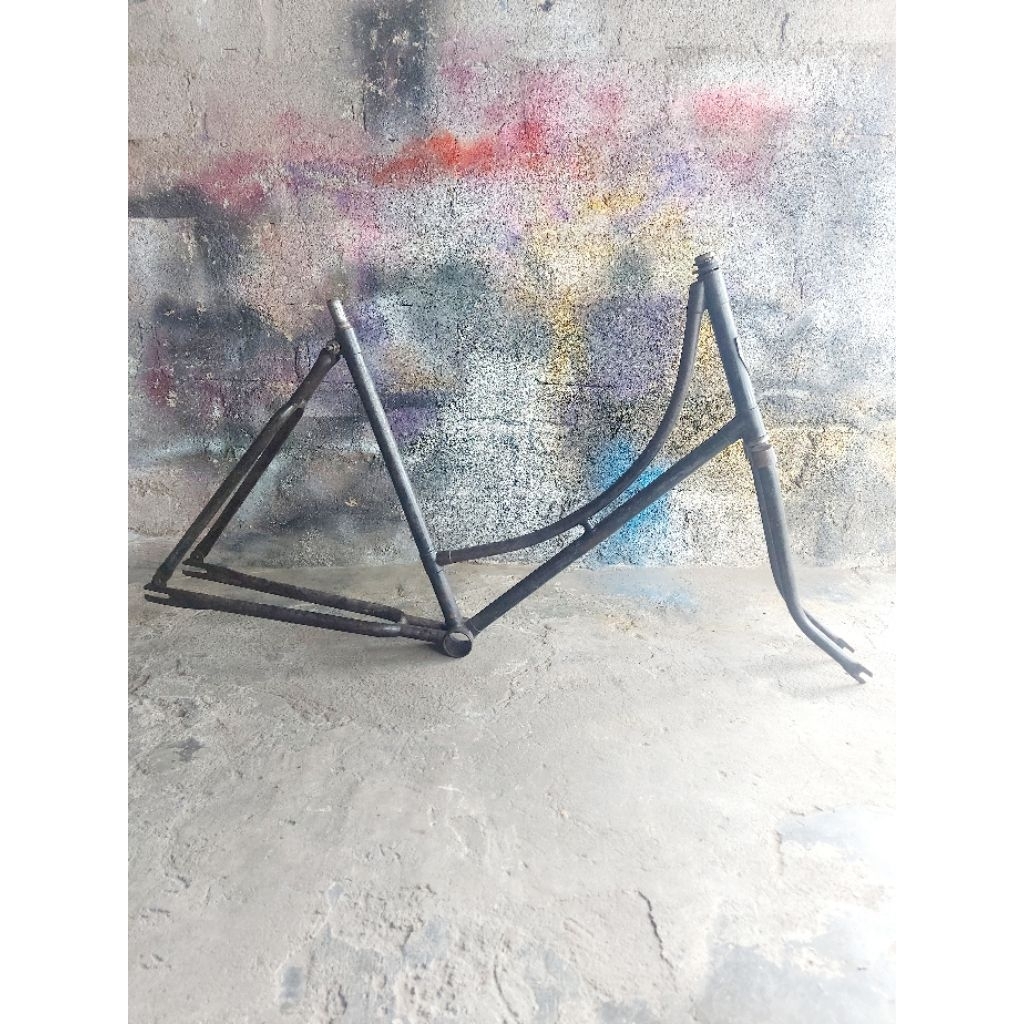 frame + fork sepeda onthel dames