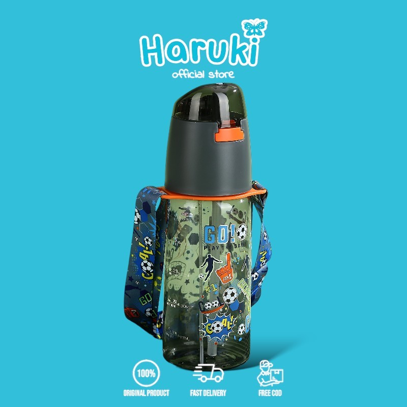 Haruki Hanami Botol Air Minum 580 Ml Bpa Free Anak Laki Laki Anak Perempuan