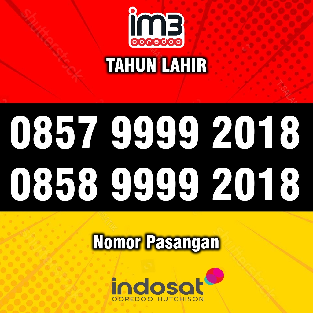 Nomor Cantik Indosat Nomer Cantik Im3 9999 2018 Kartu Perdana 5G Nomor Cantik Pasangan Couple Kembar