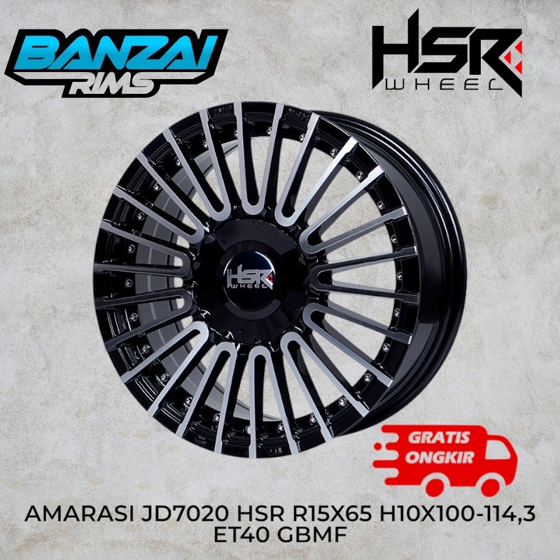 HSR Amarasi R15 Velg Racing Untuk Ertiga Rush terios innova  /velg mobil racing model jari jari r15