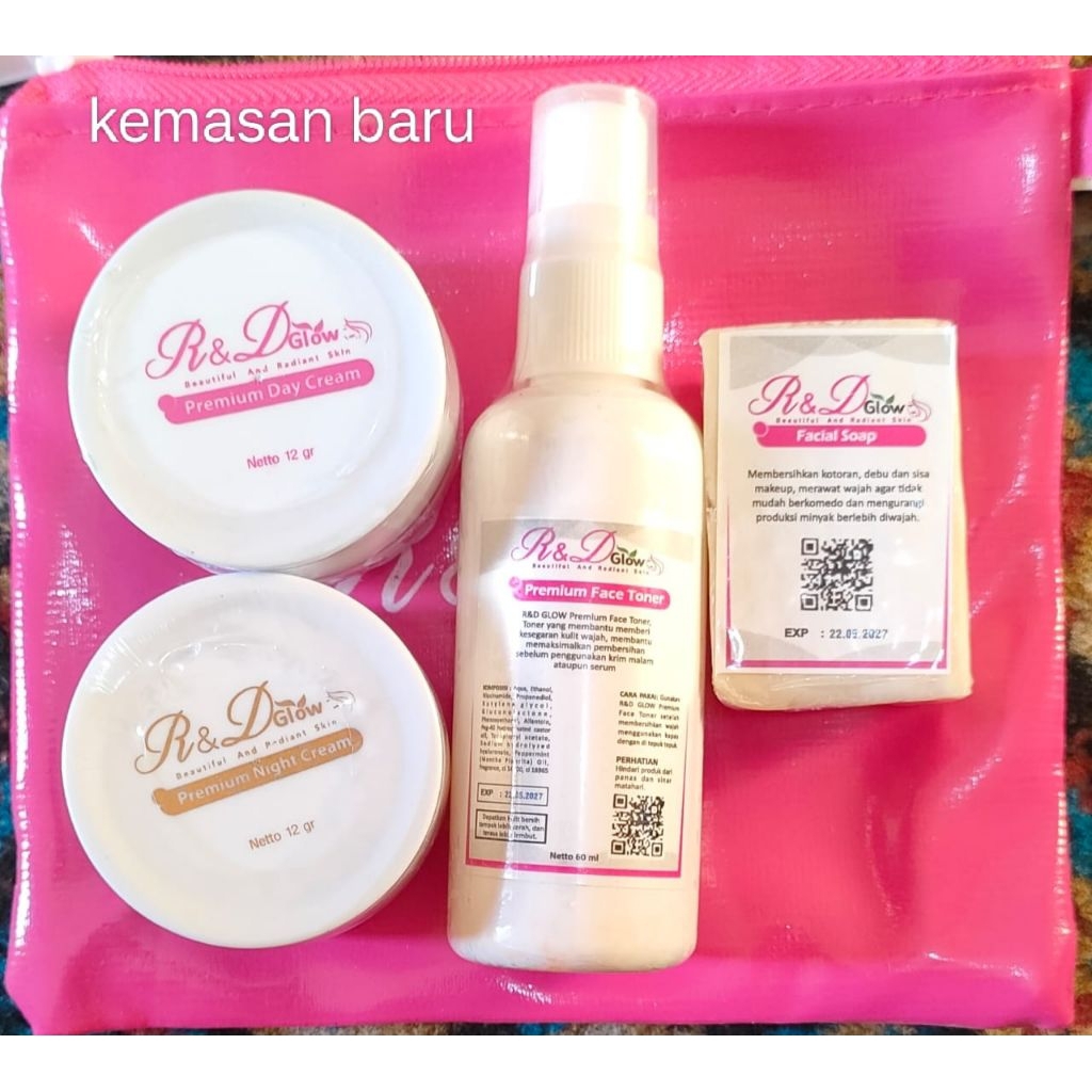 R&D glow skincare ori kemasan baru