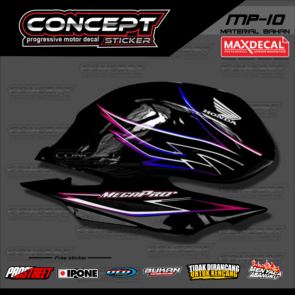 striping megapro primus simple elegan stiker megapro hologram striping mp primus