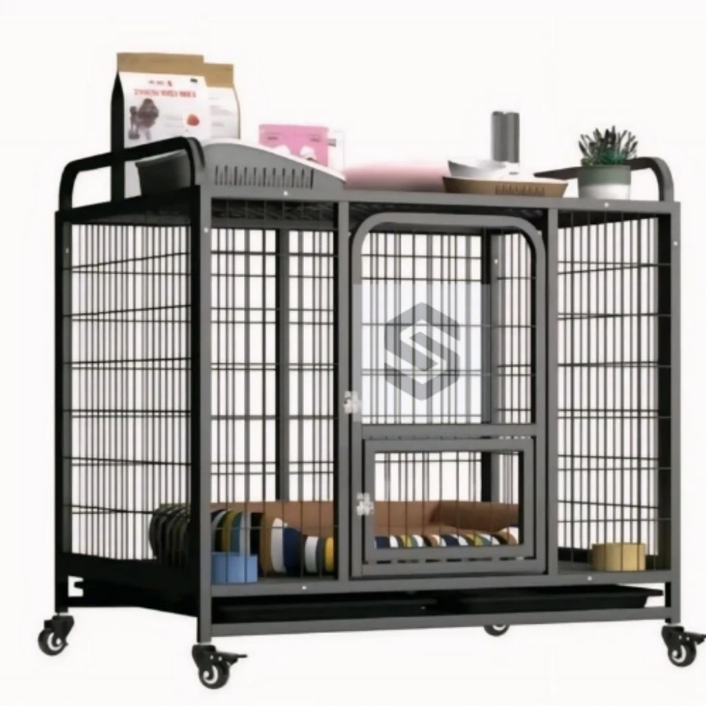 Kandang Anjing Besi Hollow Tebal Kuat 90x70x75 Cm