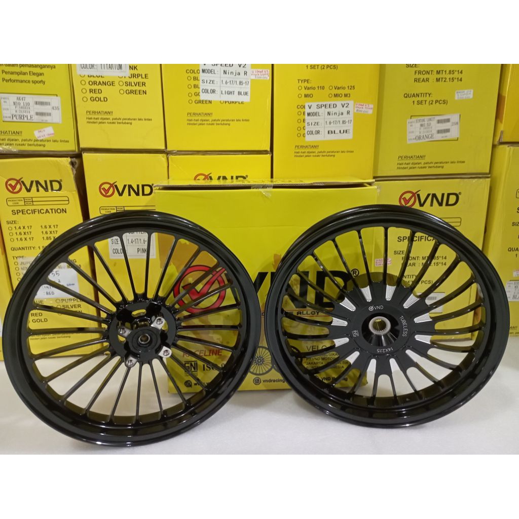 Velg Vnd Raceline Beat Scoopy Vario 110 Black Hitam Original