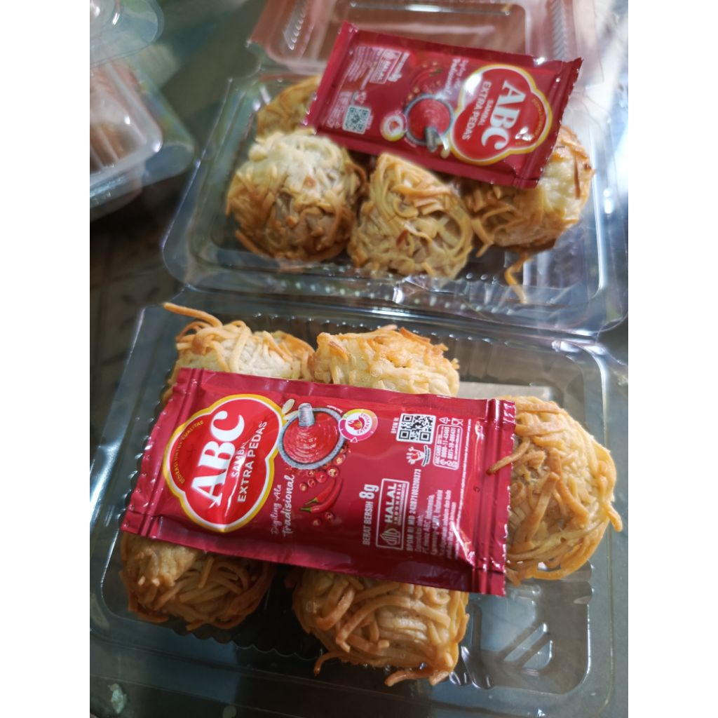 Tahu Aci Bakso Rambutan Saos Pedas Dan Saos Mentai