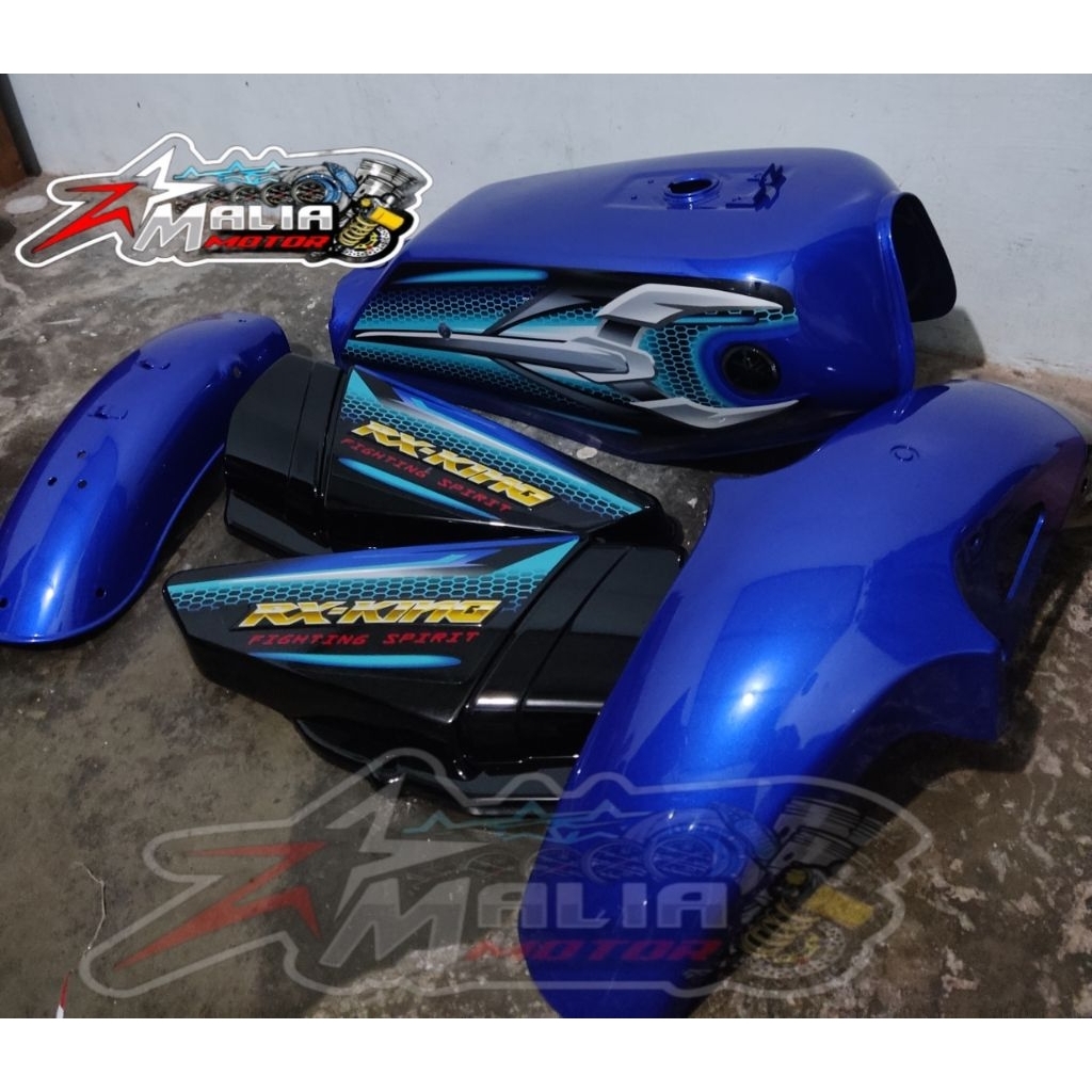 body set halus rx king biru 2007 termurah body set halus yamaha rx king 2007
