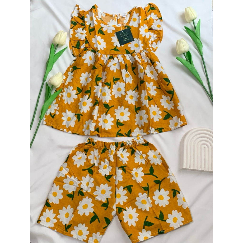 BAJU RUMAHAN ANAK  PEREMPUAN RAYON/HOMEWEAR ANAK/BAJU ATASAN DAN BAWAHAN ANAK PEREMPUAN