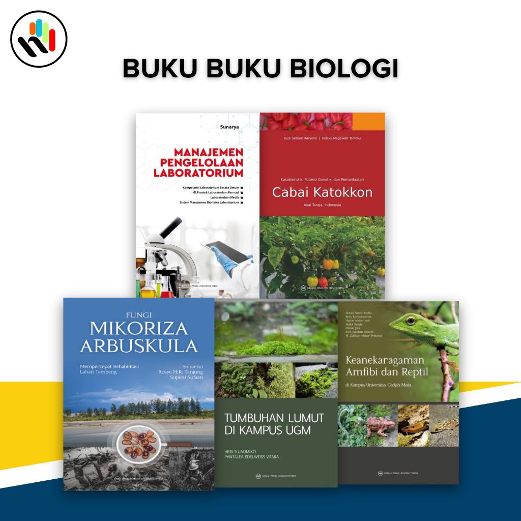 Buku Biologi : Manajemen Pengelolaan Laboratorium,Cabai Katokkon,Keanekaragaman Amfibi Dan Reptil,Fu