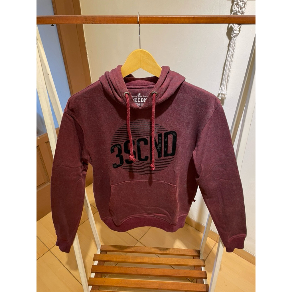 3 Second - Hoodie Maroon 100%Authentic