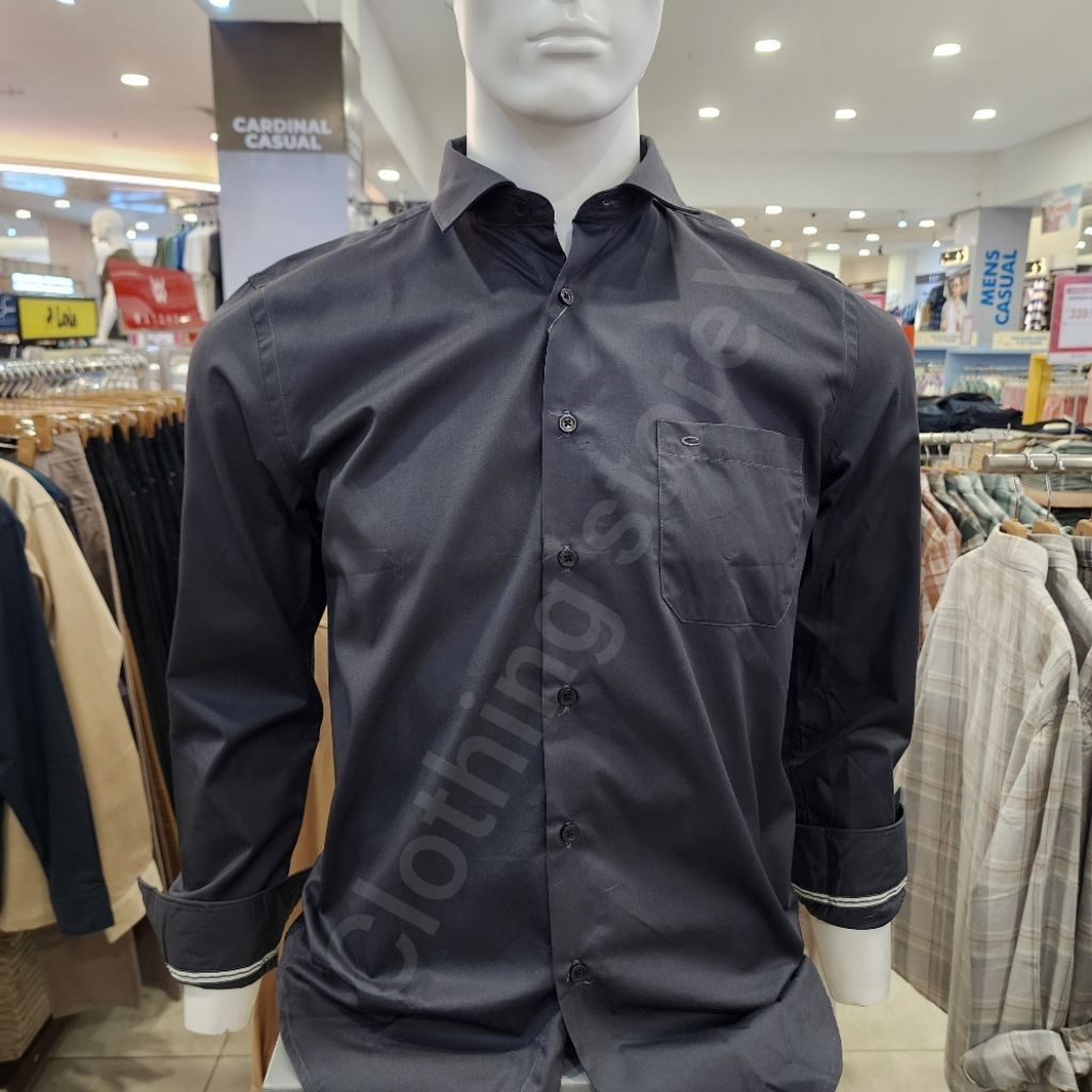 CARDINAL FORMAL ORIGINAL kemeja pria lengan panjang abu FAKAI02323J