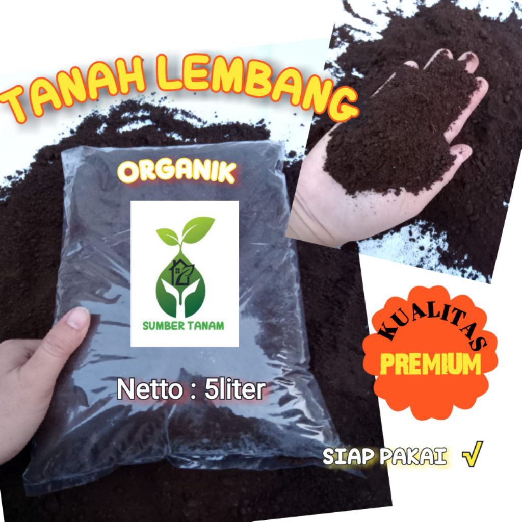 TANAH LEMBANG/TANAH LEMBANG GEMBUR (NEETTTO: 5 LITER/5 KILO)TANAH LEMBANG ORIGINAL