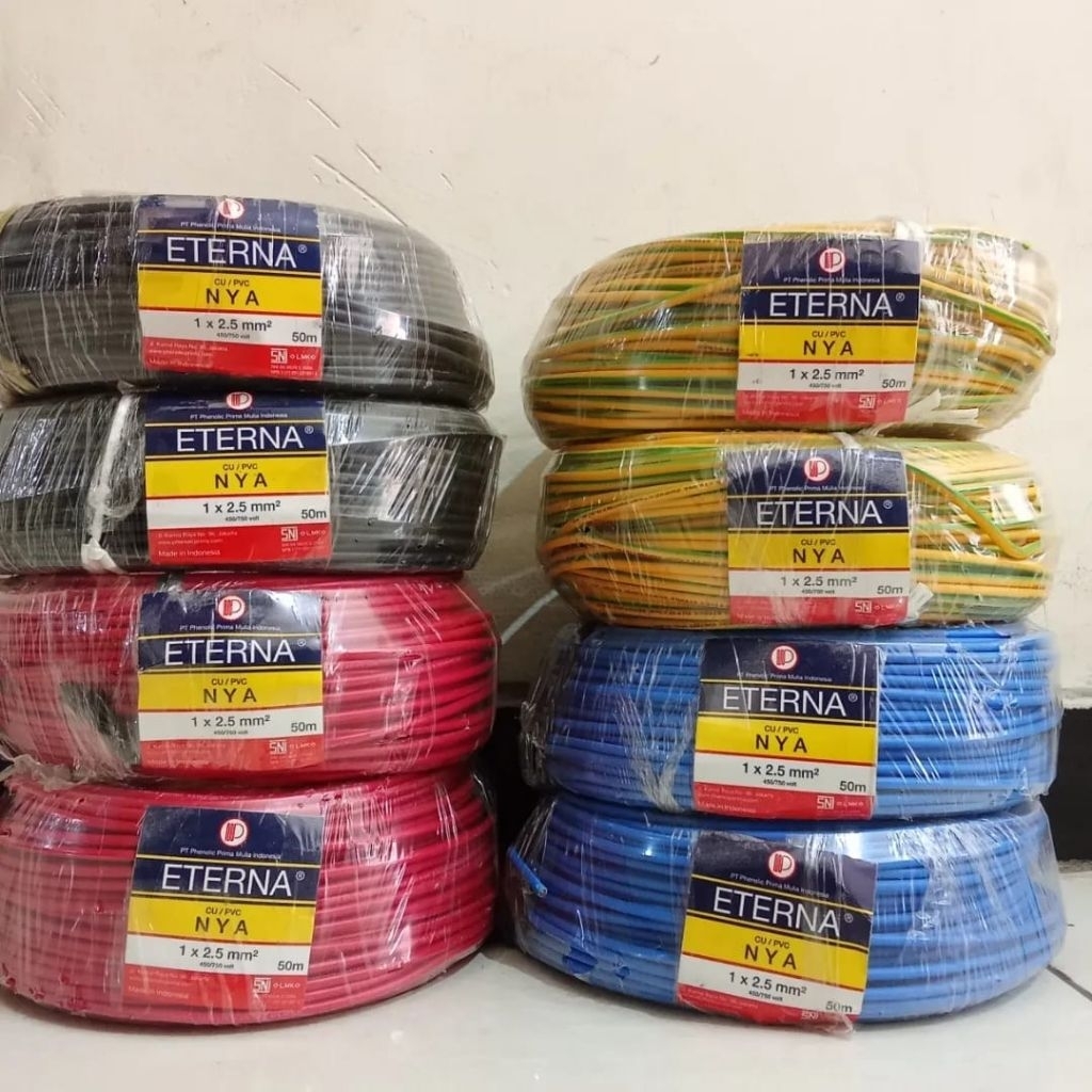 Eterna NYA 1X2.5 1ROL 50METER kabel tunggal/ isi satu
