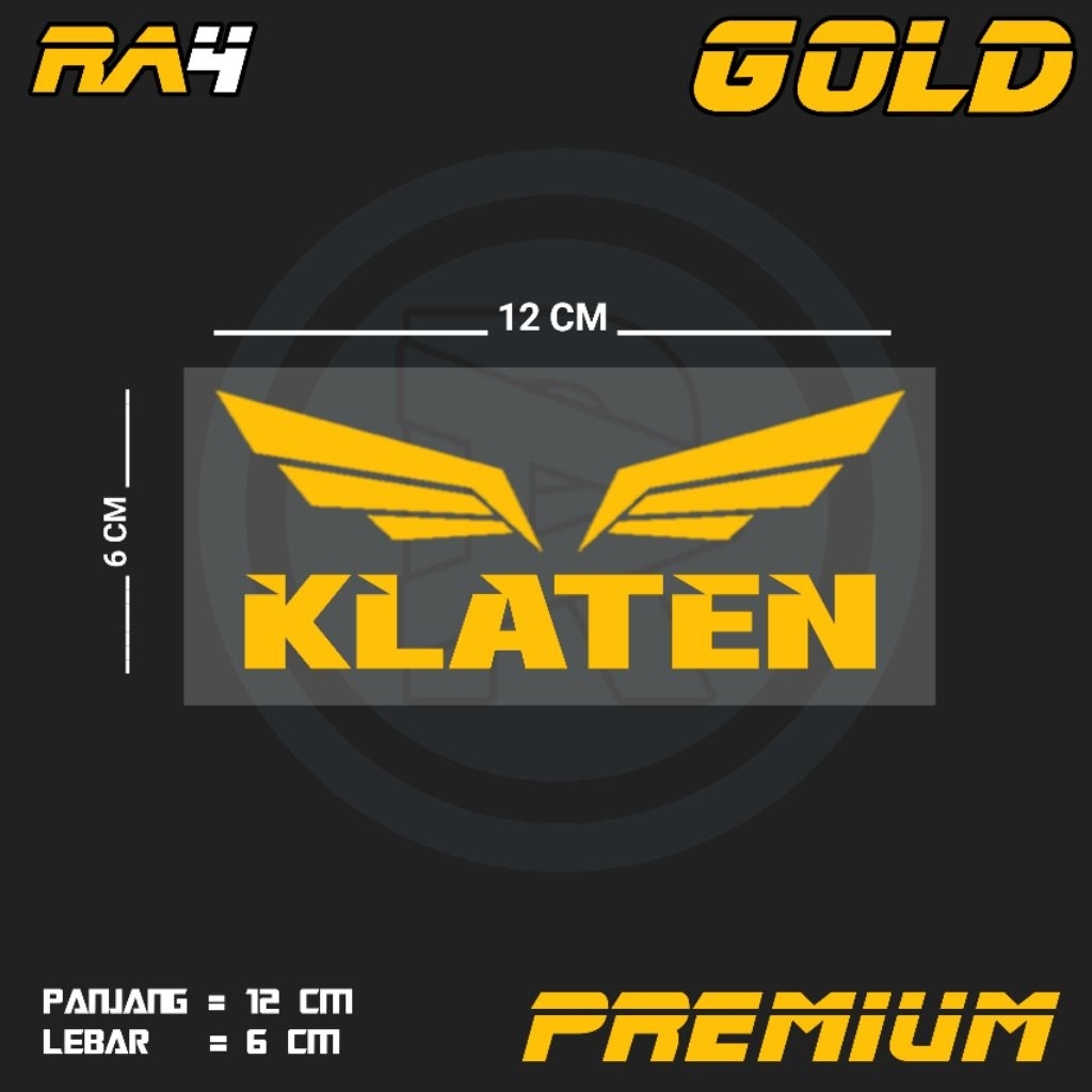 STIKER CUTTING PREMIUM TULISAN | KLATEN BOYOLALI SUKOHARJO KARANGANYAR SRAGEN WONOGIRI SURAKARTA / R