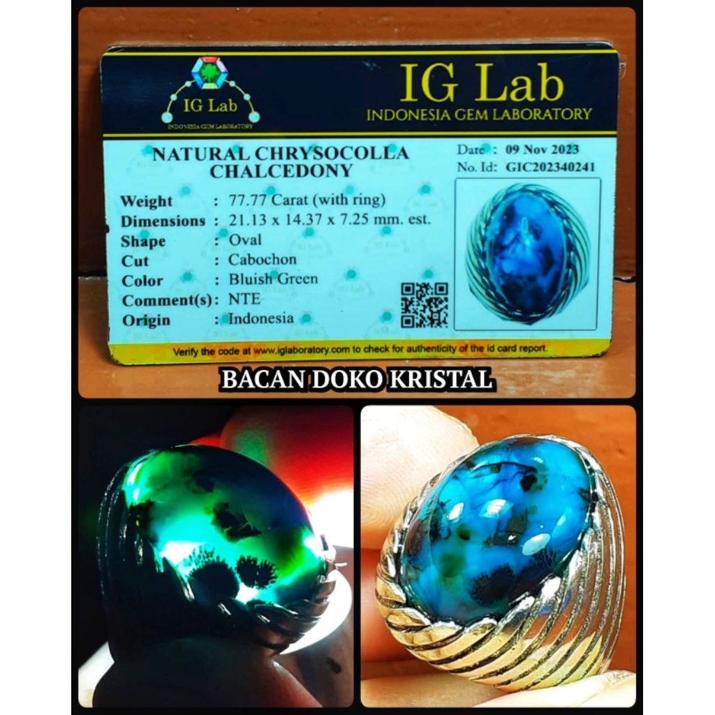 bacan Doko totol jumbo body glass + memo lab ya