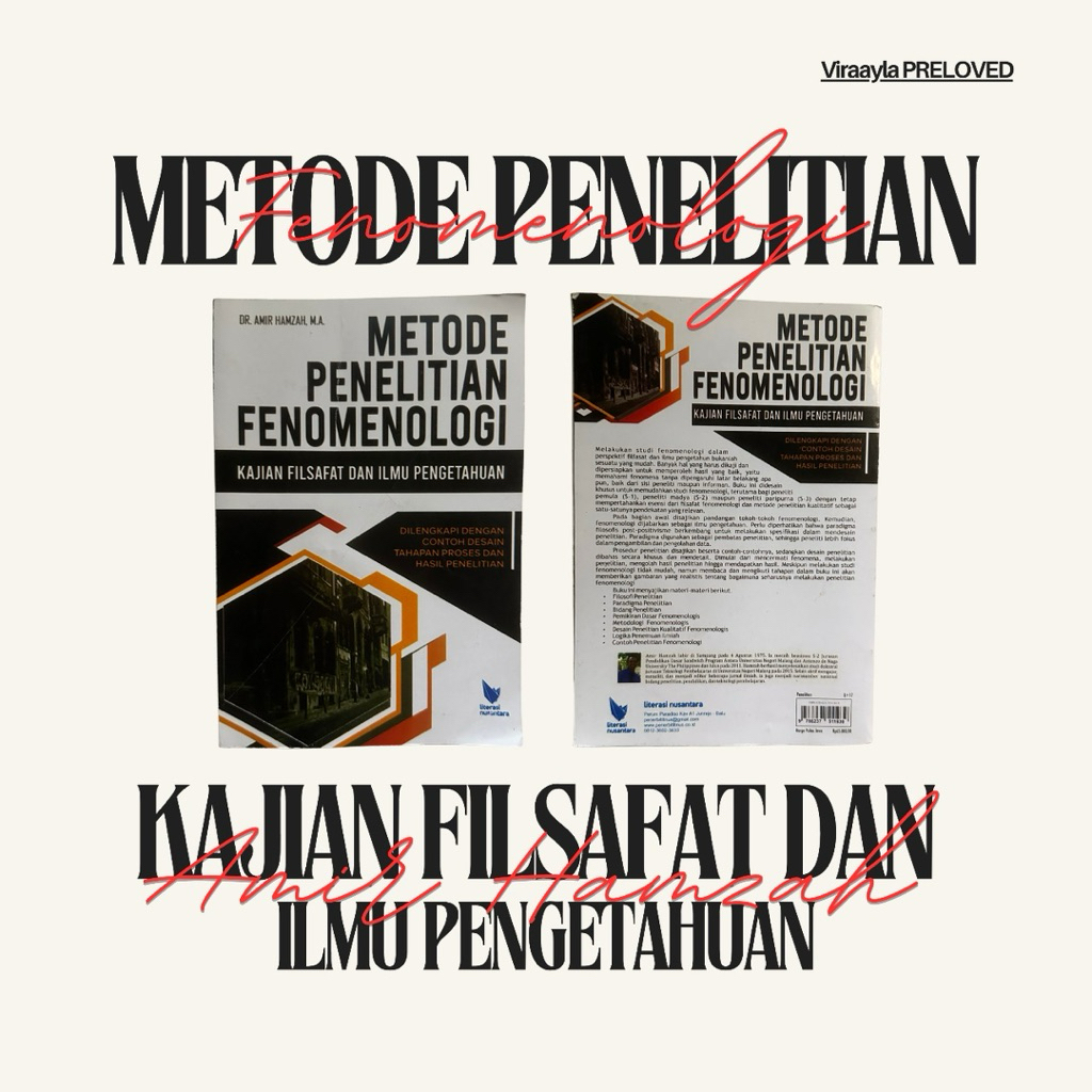 Buku Metode Penelitian : Kajian Filsafat dan Ilmu Pengetahuan Amir Hamzah