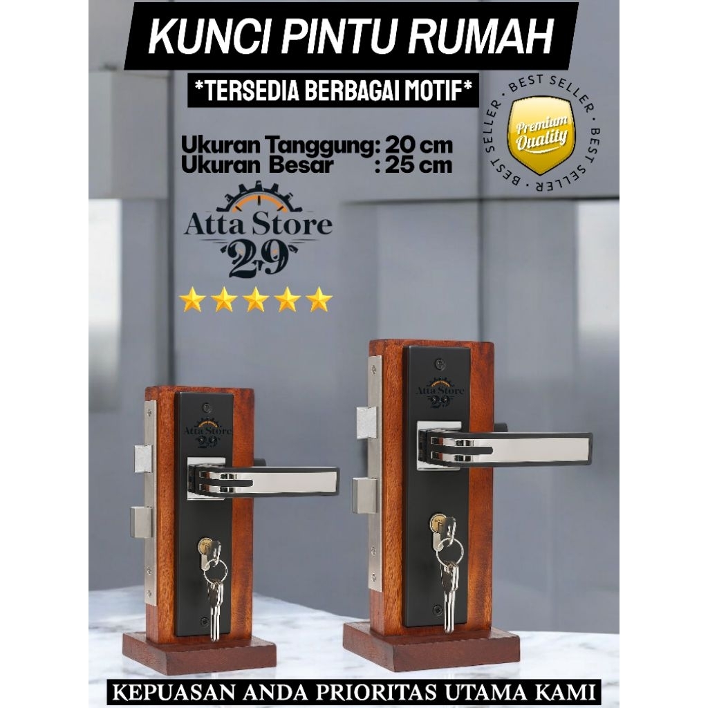 Kunci Pintu Rumah Minimalis//Kunci Pintu Rumah Modern//Kunci Pintu Rumah Tanggung//Kunci Pintu Besar
