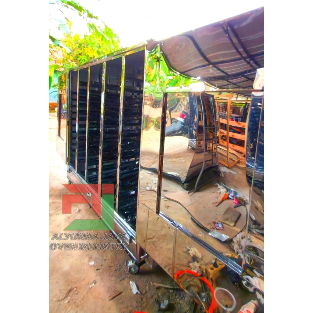 Oven Pengering Foodtray Kapasitas 180 Tray - Full Stainless Steel | Khusus Ompreng | Untuk Program M