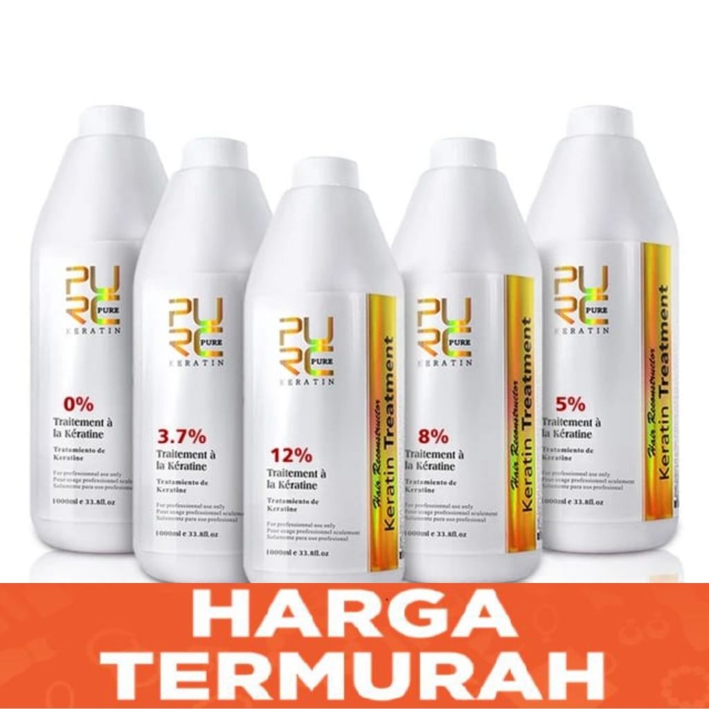 (NEW) PURC 1000ml Keratin Brazilian Smoothing Treatment pure ORIGINAL GARANSI UANG KEMBALI