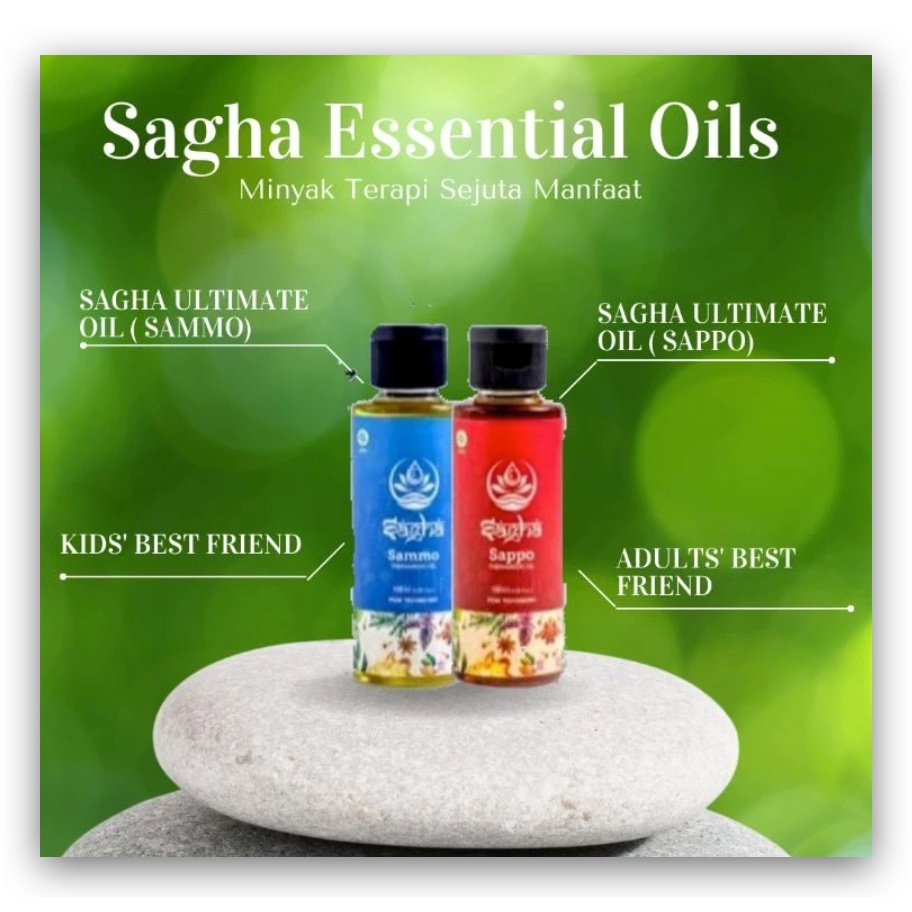 Sagha Theramedic Oil Sagha Ultimate Sagha Premium SAMMO SAPPO minyak herbal alami BPOM