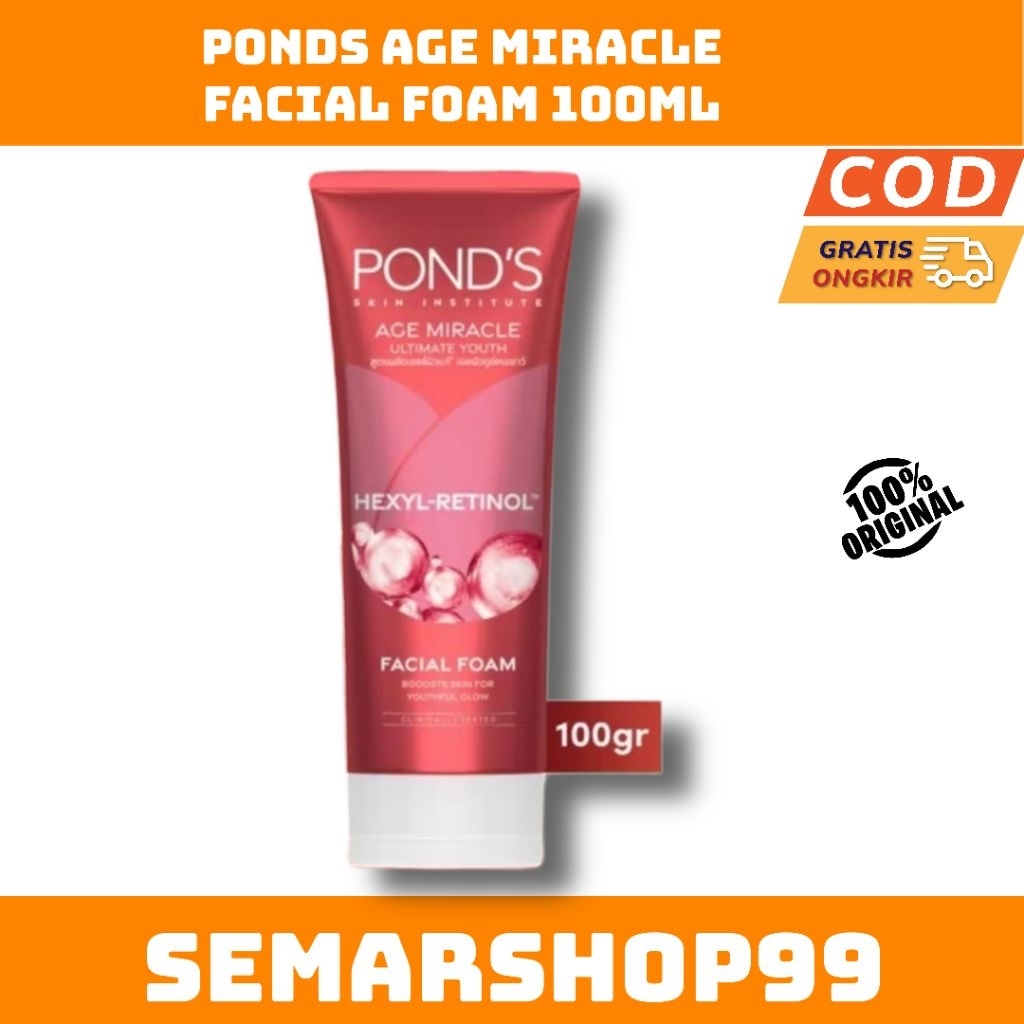 Ponds Age Miracle Facial Foam 100g