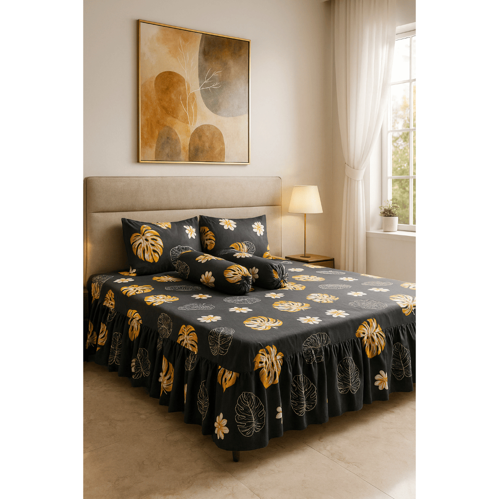 Sprei Rumbai Karakter Bunga Ukuran 180x200 160x200 120x200 Free 2 sarung bantal & 2 sarung guling