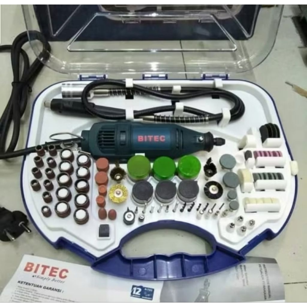 Mesin Gerinda Botol / Bor Cun / Mini Grinder Set Bitec SGM 3000
