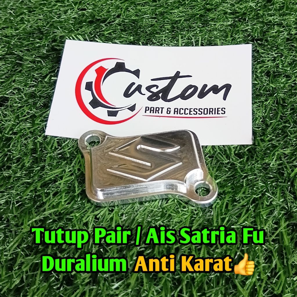 Tutup Ais/Pair Satria Fu Karbu Custom Dural CNC, Tutup Pair/Ais Satria Fu Karbu, Tutup Ais/Pair Satr