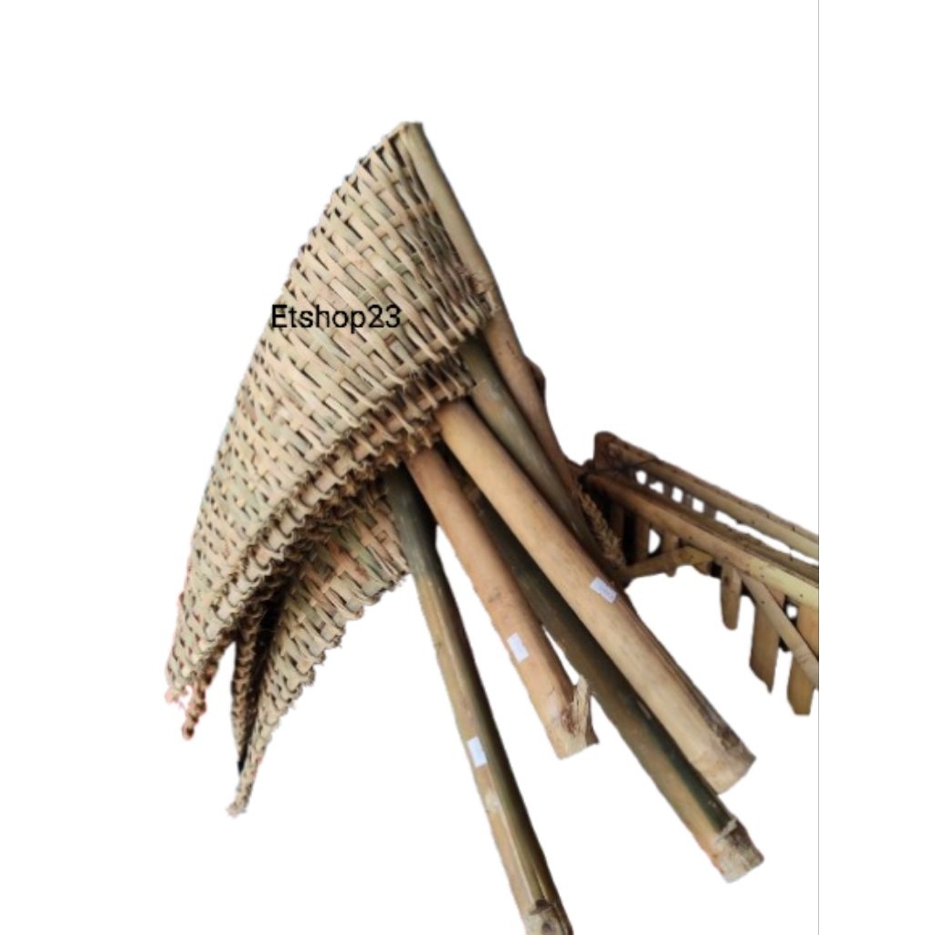 Cikrak Bambu bergagang /cikrak pengki bambu murah /cikrak bambu buat menyerok sampah/pengki sampah