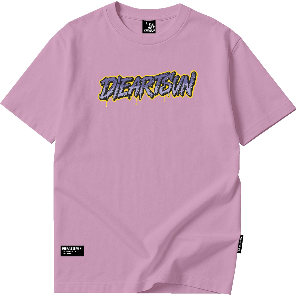 Kaos pria distro pakaian pria atasan kaos distro art ground tshirt dusty pink