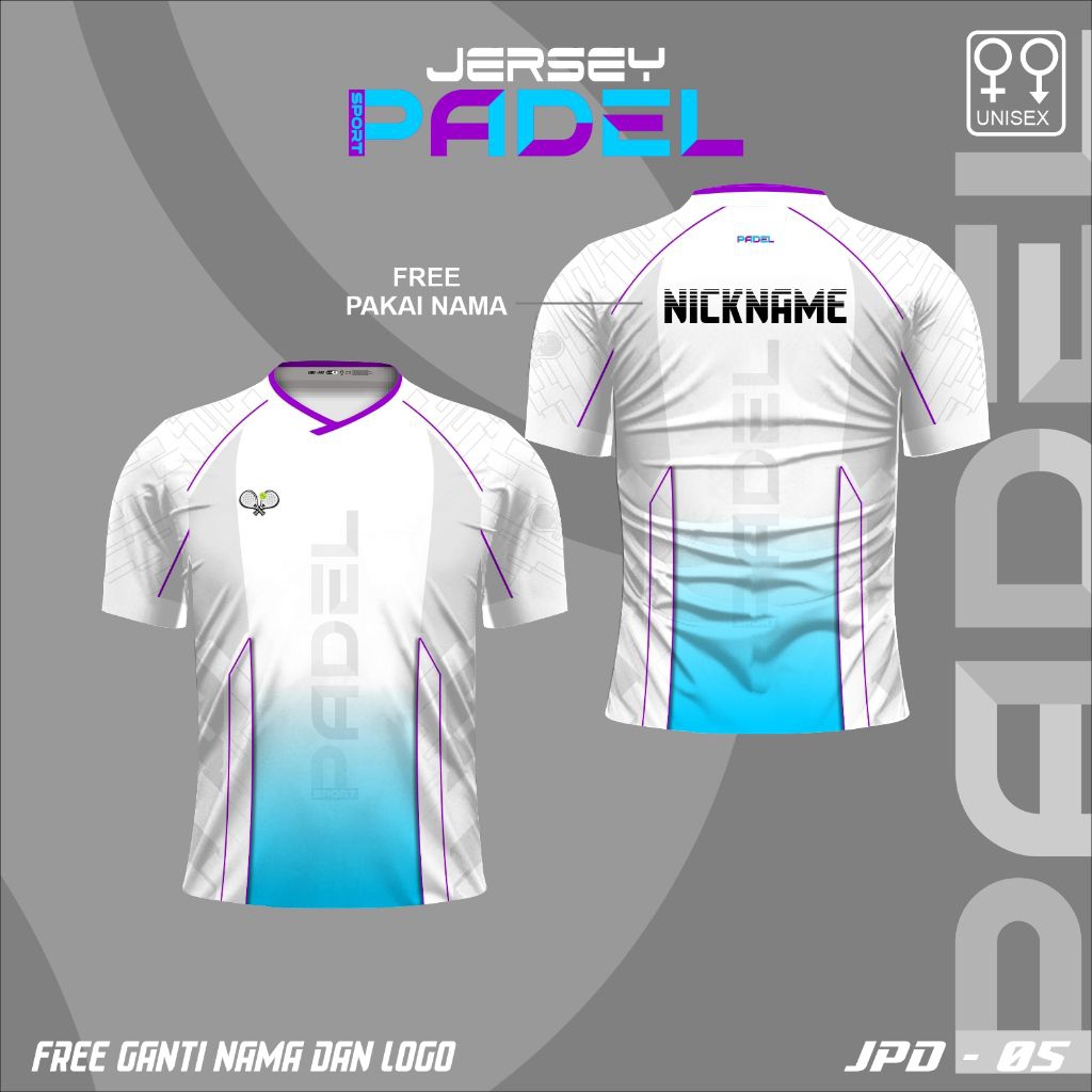Baju padel kaos jersey olahraga padel jersey padel
