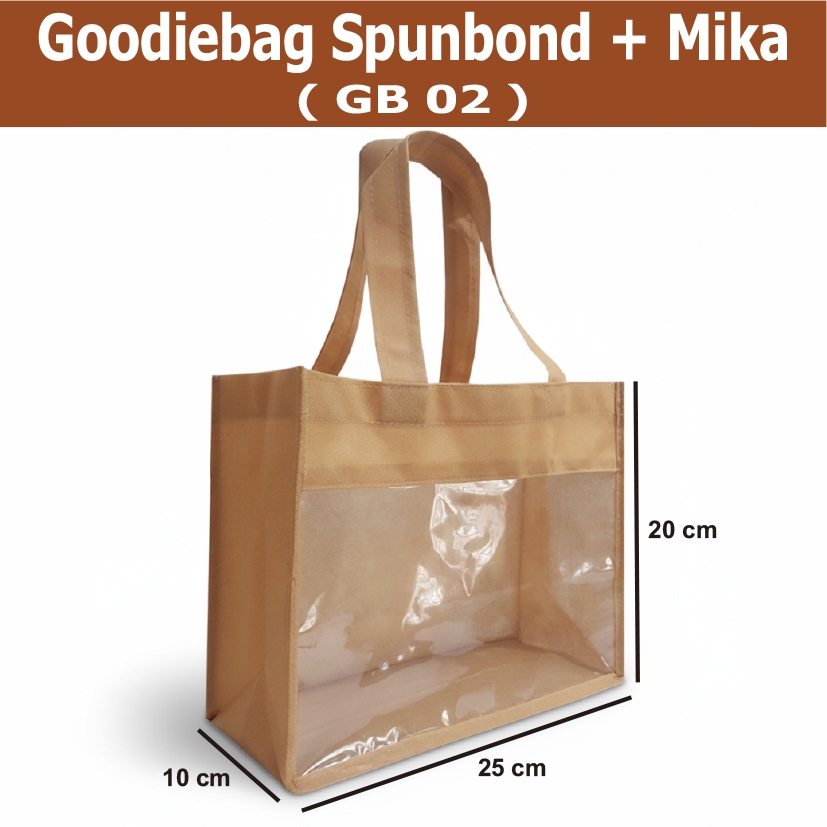 Goodie bag / tas mika spunbond / tas hampers toples