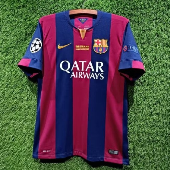 Jersey Barcelona Original 2014-2015 Home Final Berlin Messi 10