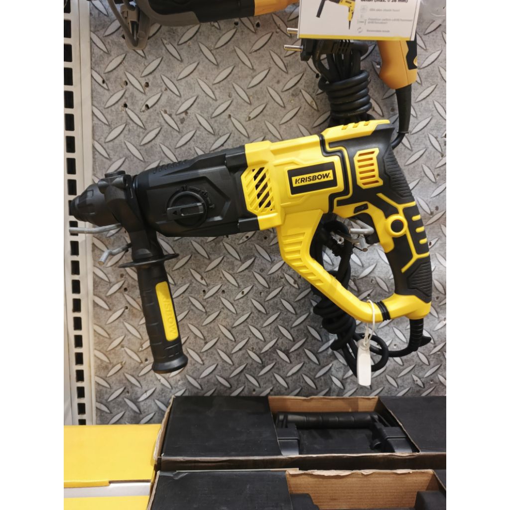 Krisbow bor listrik rotary hammer 26 mm 1050watt Lrrh262/rotary hammer drill