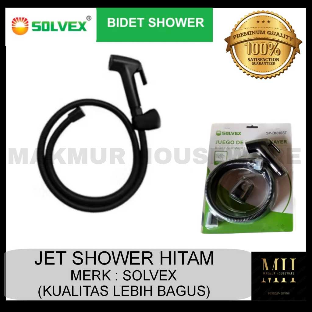 JET SHOWER BIDET KLOSET HITAM MERK SOLVEX / SHOWER BIDET CEBOK HITAM SOLVEX