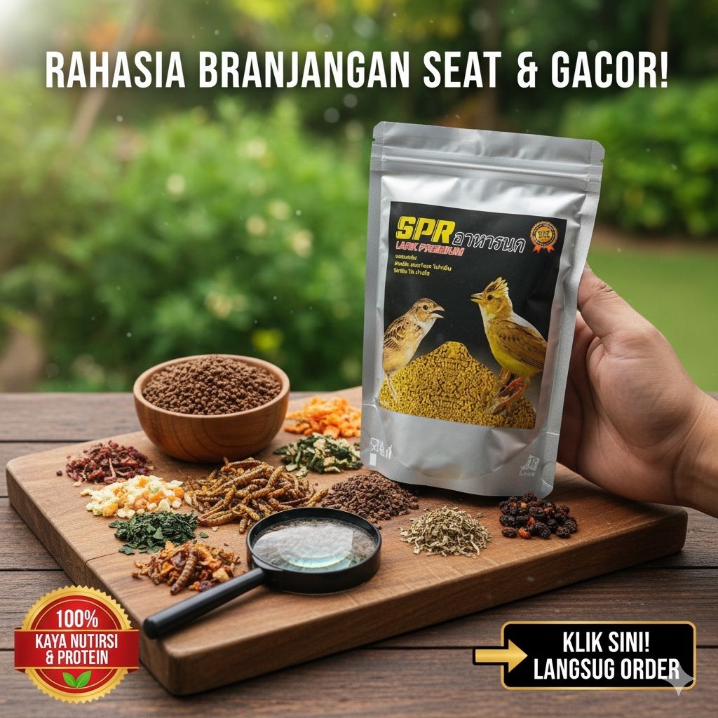 SPR LARK PREMIUM Pakan Burung BRANJANGAN Voer Pur Lomba Harian Gacor Mini Pellet