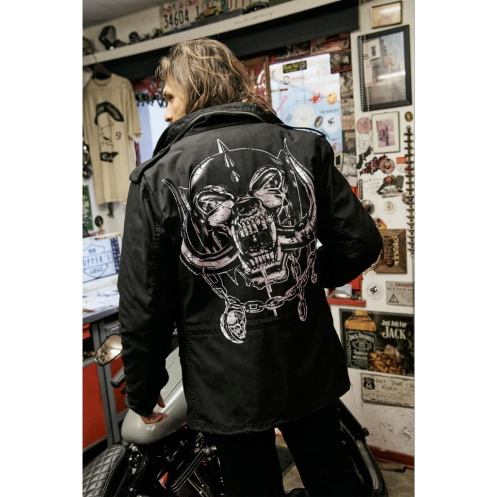 Brandit x Motorhead M65 field jacket, Jaket M65, Jaket lapangan, Jaket tentara, Jaket Motorhead - of