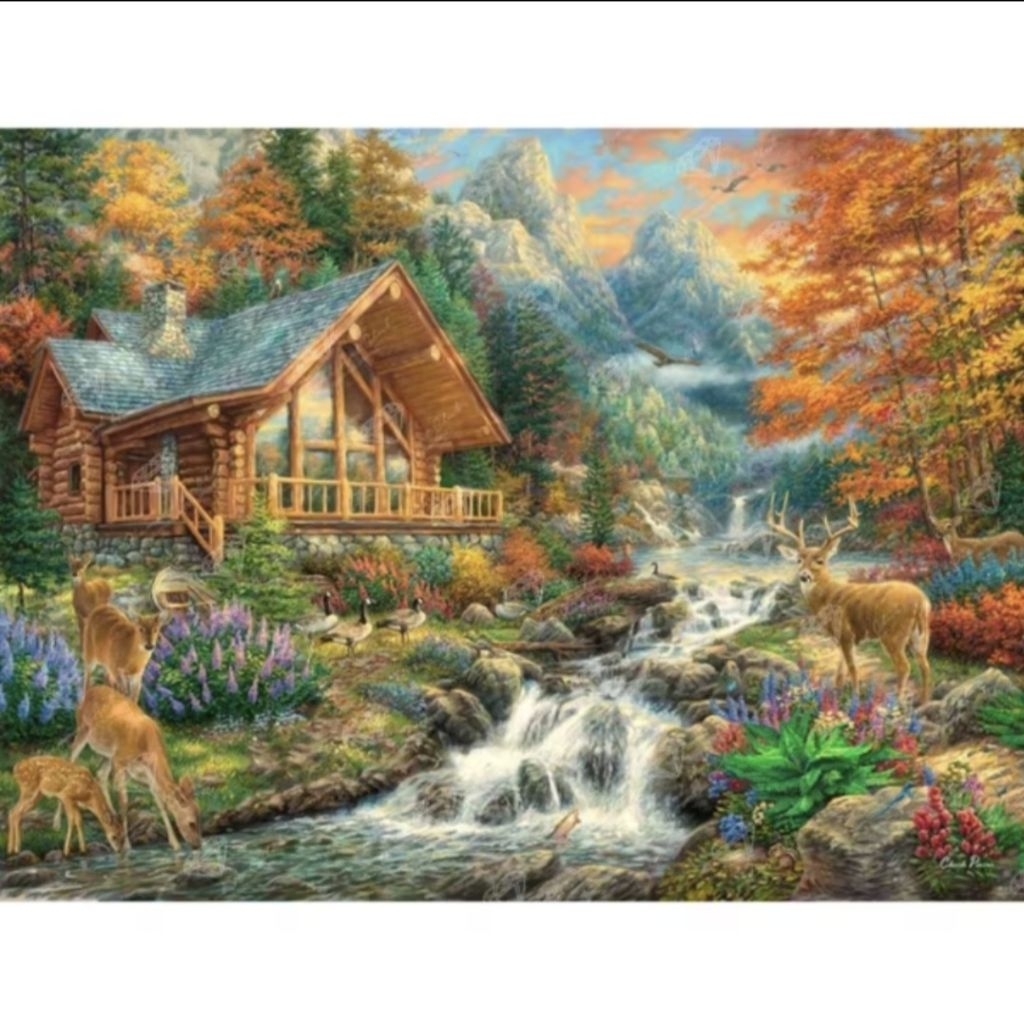 Diamond painting Lukisan  Pemandangan