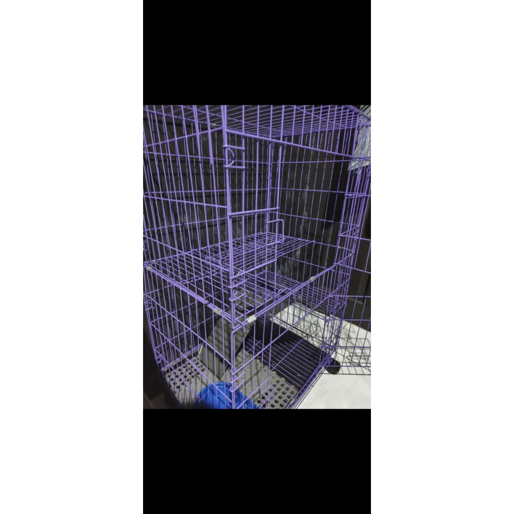 Kandang besi KRYPTON tebal ungu