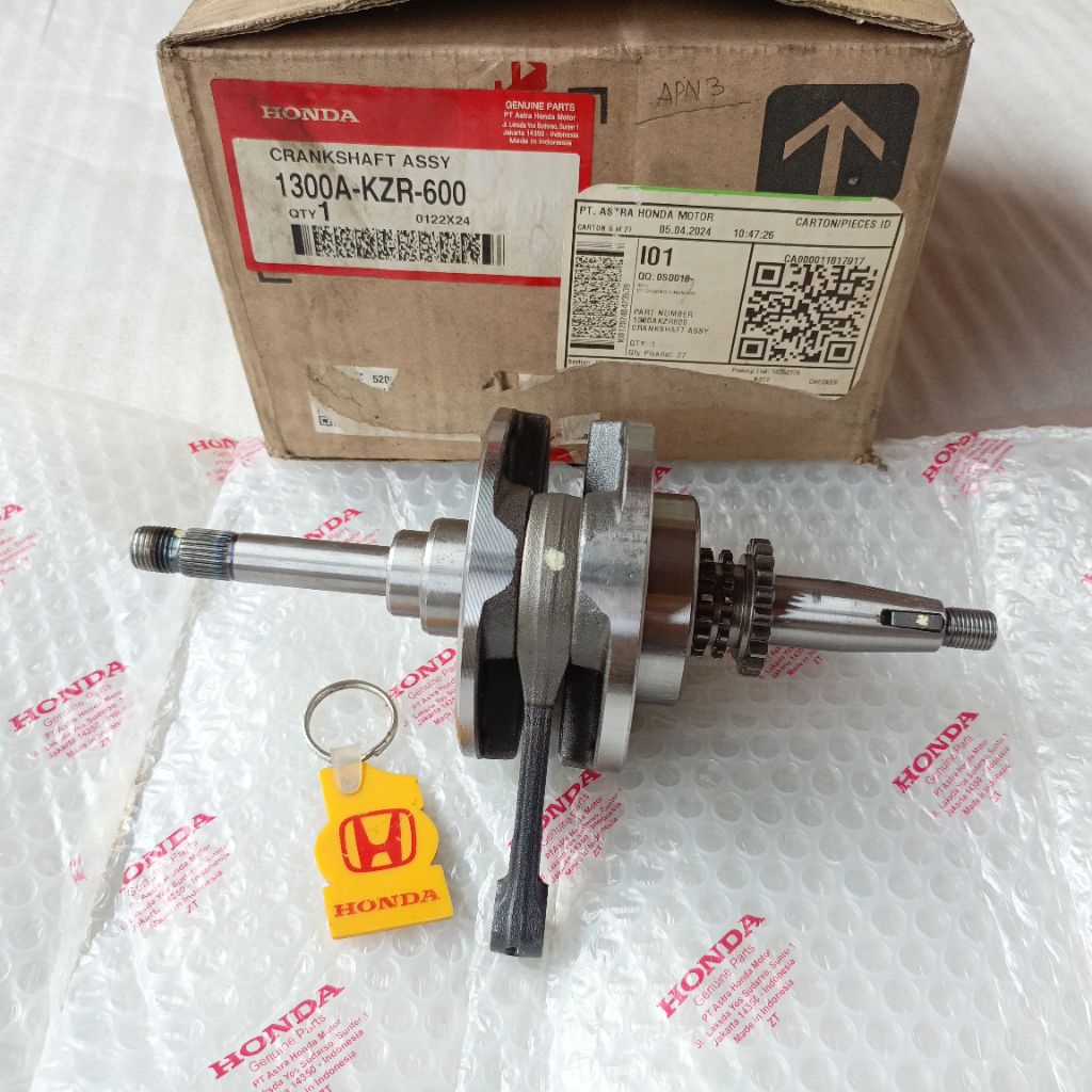 CRANKSHAFT ASSY KRUK AS BANDUL KRUKAS ASSY HONDA VARIO 125 OLD KARBU ORIGINAL 1300A-KZR-600