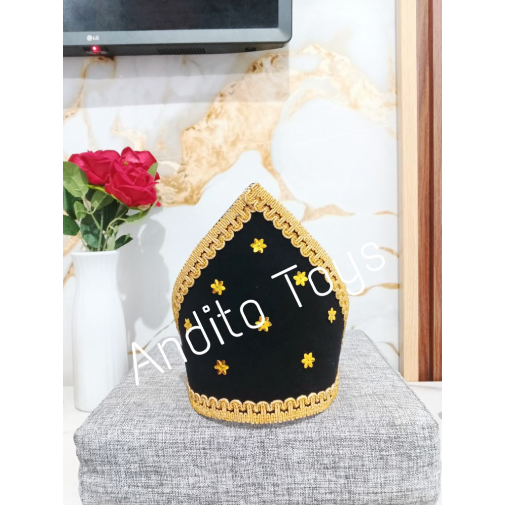 Topi Saman Aceh Laki Laki ikat kepala Mahkota Tari Saman Laki laki