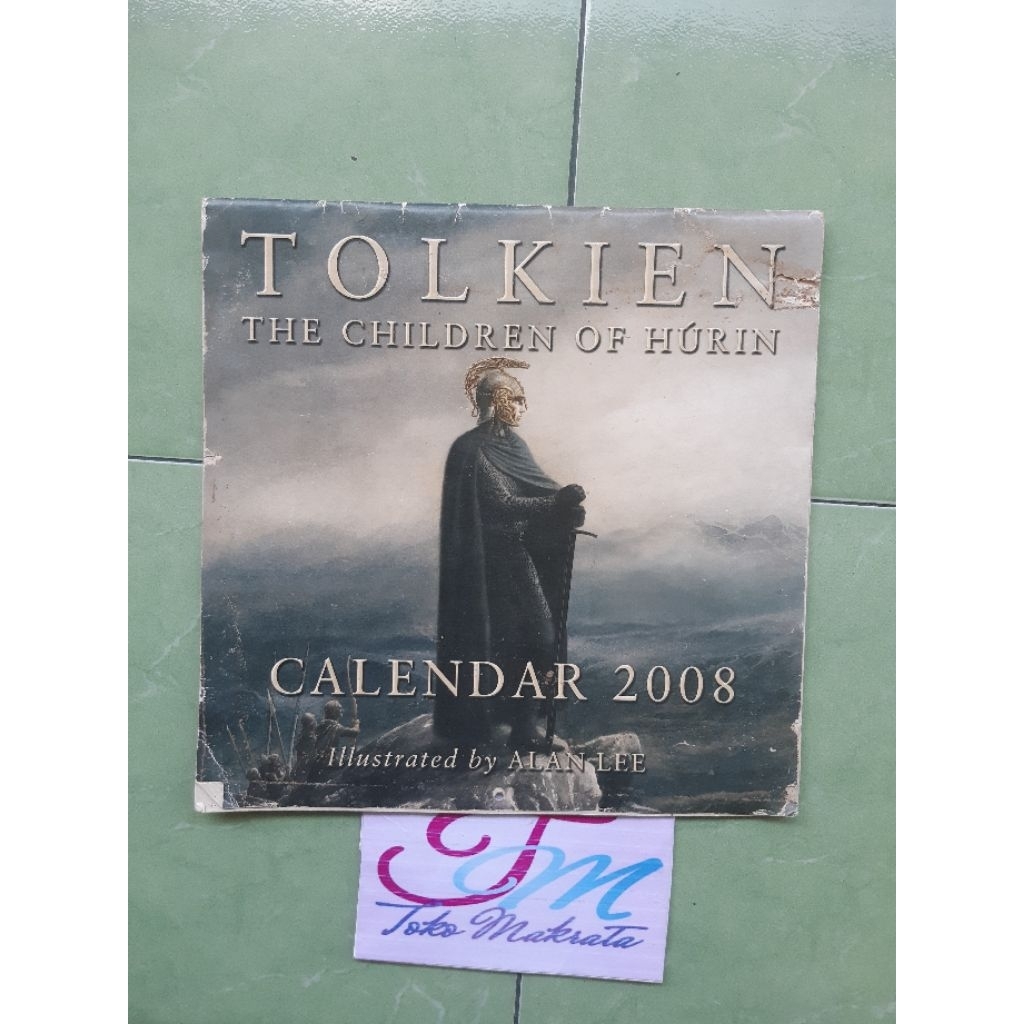 kalender tanggalan TOLKIEN the children of hurin tahun 2008 jadul lawas lama