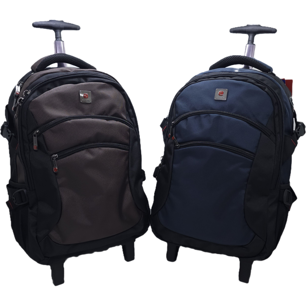 Trolley Polo Classic Kain Kanvas Import Tebal 4 Ruang 18 Inchi Original / Tas Roda Polo Classic Kain