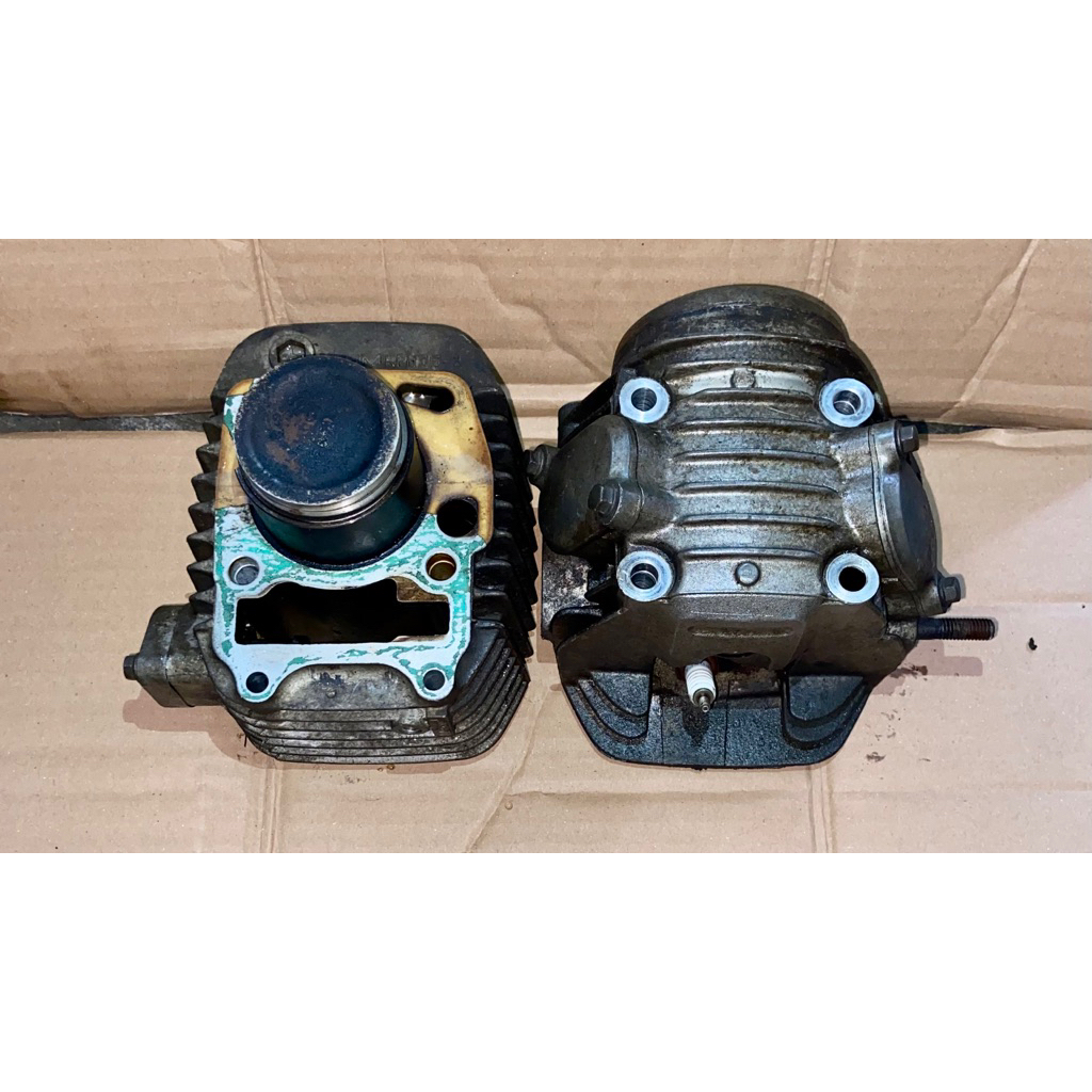 BURKOP CYLINDER KOP DEKSEL HEAD KOP SET SUPRA X 125 KHARISMA KIRANA KPH SECOND ORIGINAL