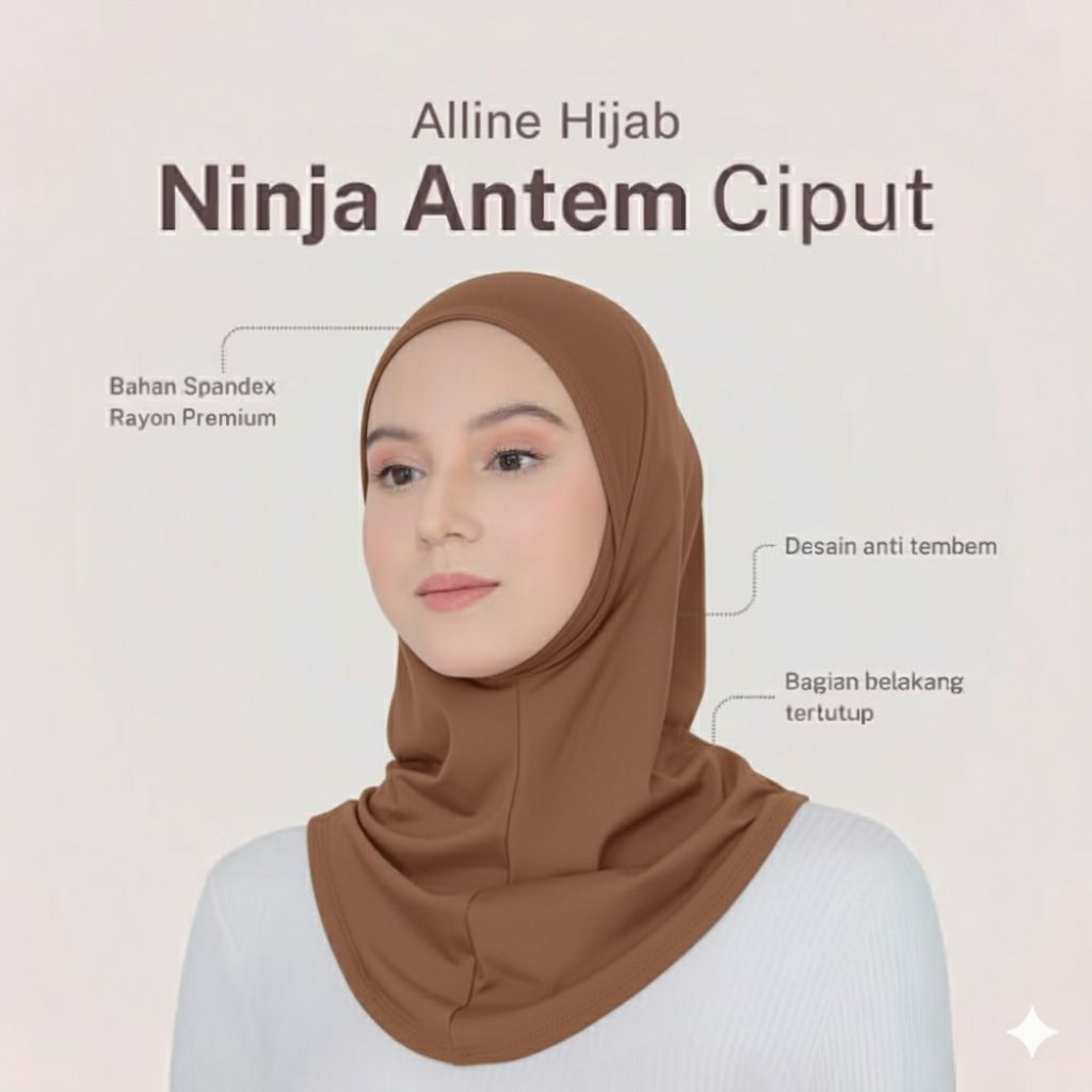 Ciput ninja dagu kaos premium|inner ninja dagu kaos rayon|Ciput ninja pinguin