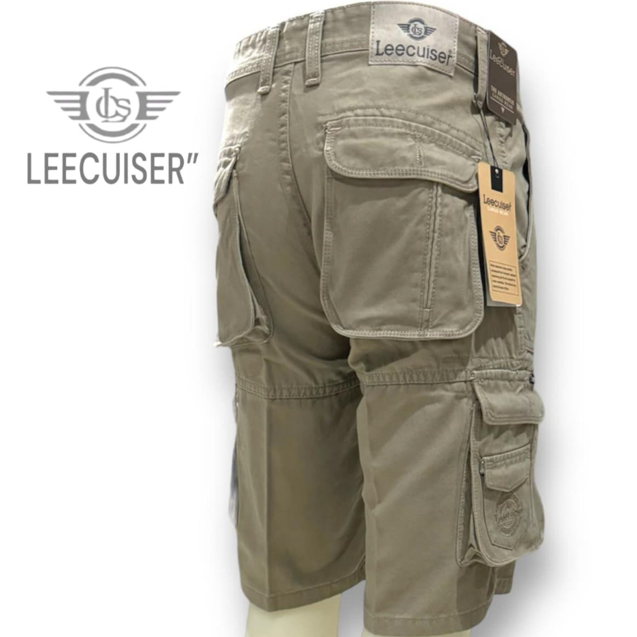 celana pendek pria cargo Cardinal merek LEECUISER Original Cargo Pendek Cardinal Pria Bahan Katun