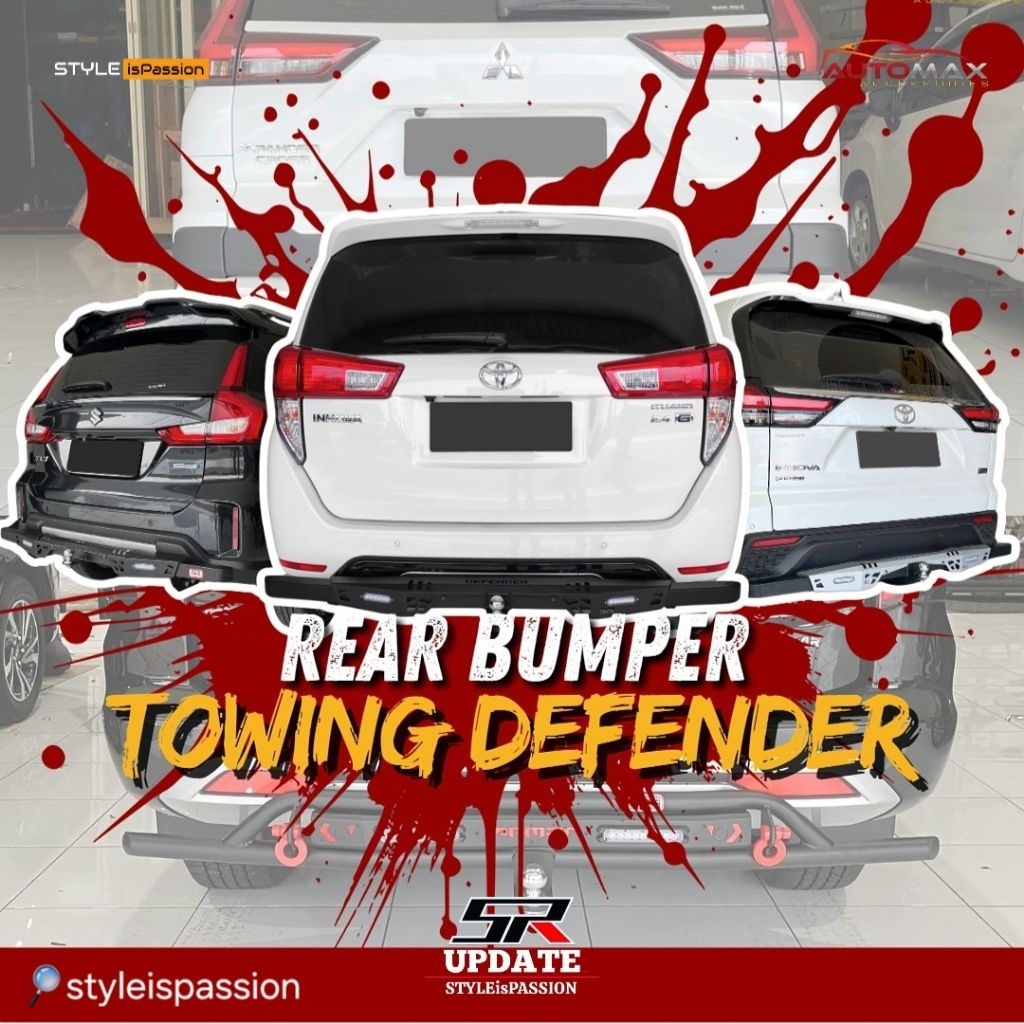 Tow Hitch Bar Pelindung Bumper Belakang Mitsubishi Xpander Ultimate/New Xpander/Xpander Cross Model 