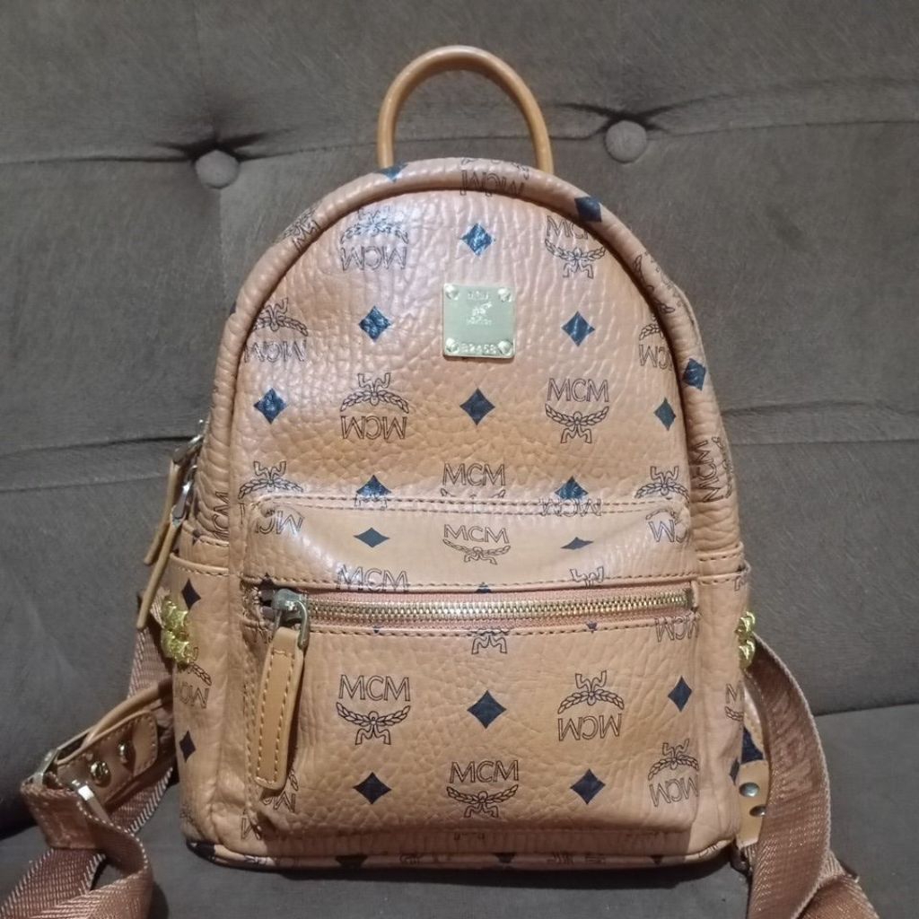 mini backpack mcm preloved