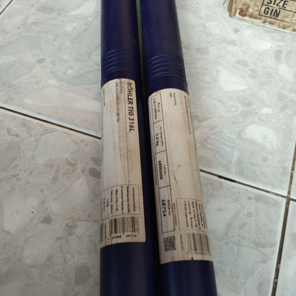 KAWAT LAS STAINLESS STEEL BOHLER TIG-316L Size. 2.4MM